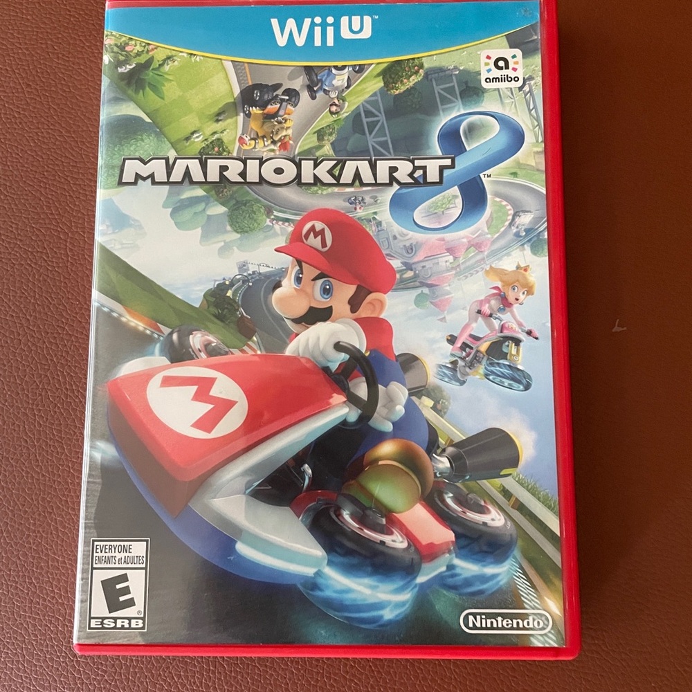 Nintendo Mario Kart 8 (Wii U) - Red Case with Colorful Cover Art